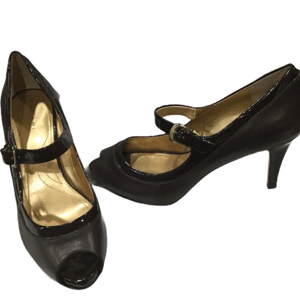 Tahari Peep Toe Maryjane Heels